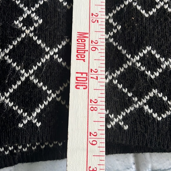 Ana Couture Black Printed Open Cardigan Size Large - Picture 4 of 13